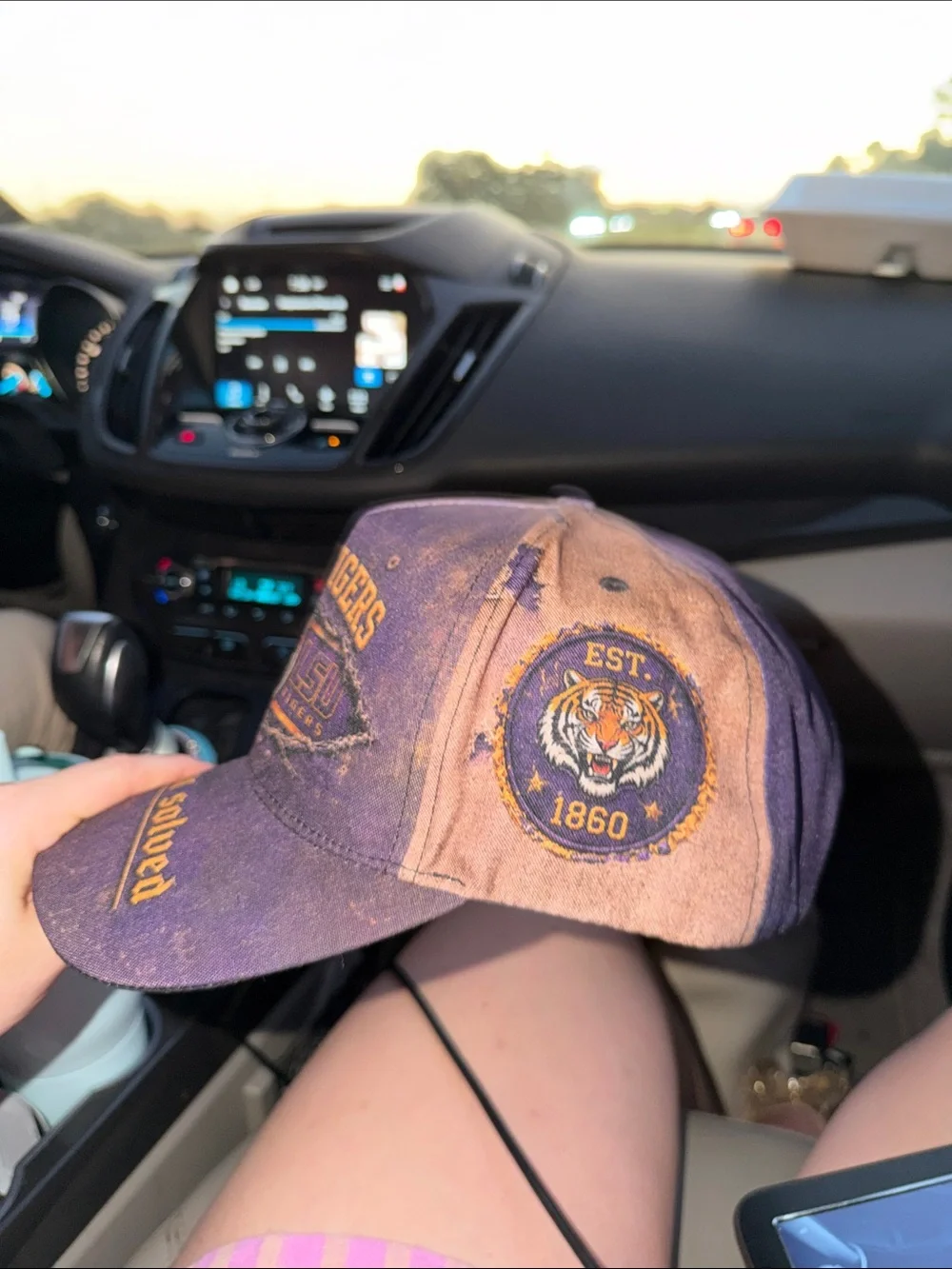 LSU Tigers Purple Adjustable Baseball Cap